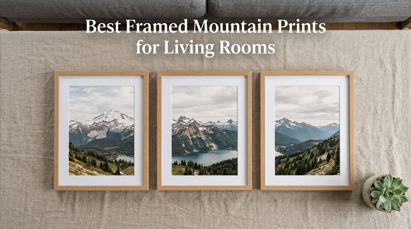 Best Framed Mountain Prints for Living Rooms