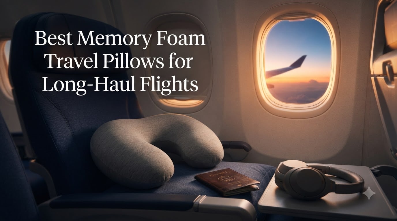 Best Memory Foam Travel Pillows for Long-Haul Flights