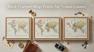 Best Framed Map Prints for Travel Lovers