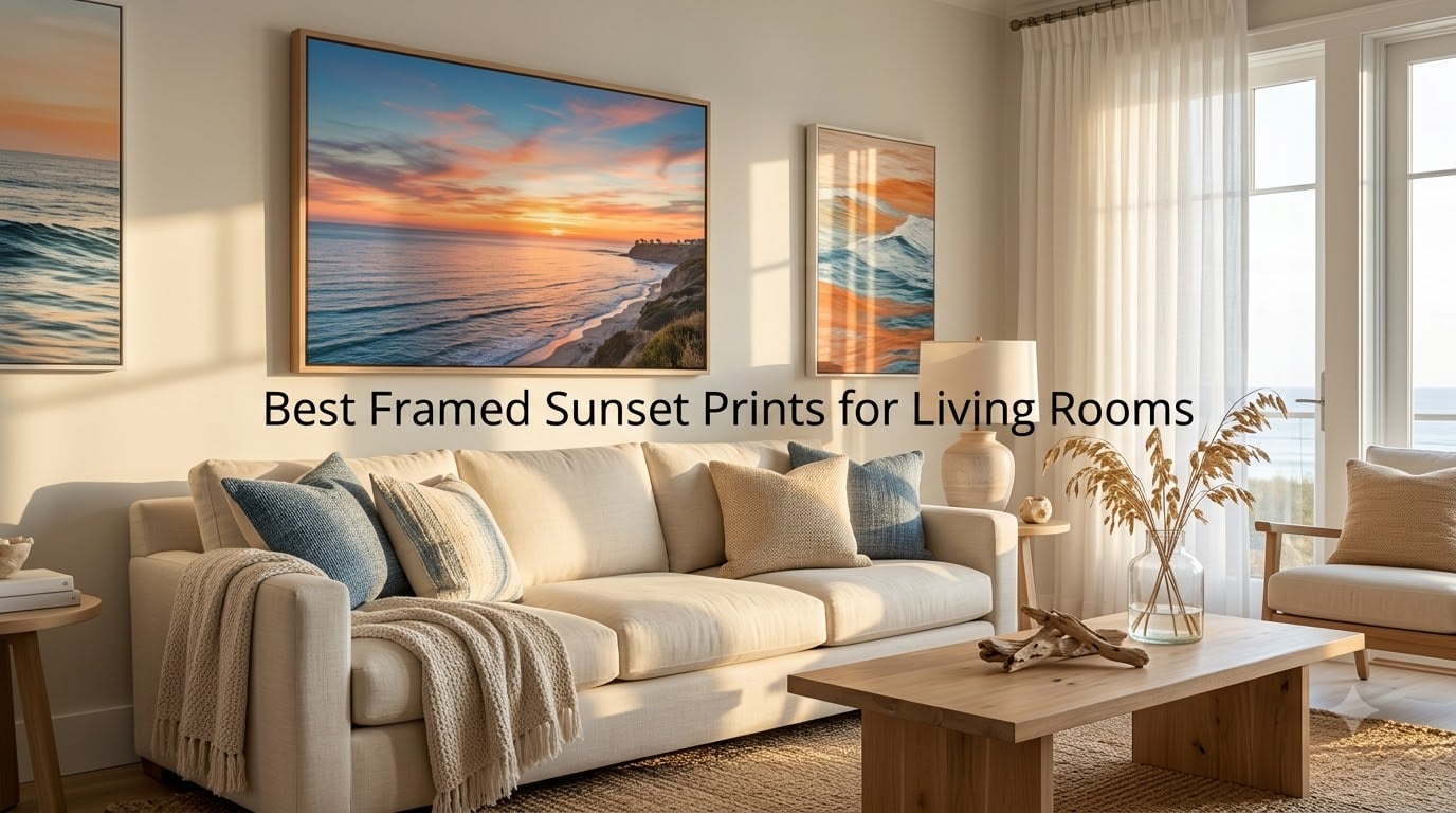 Best Framed Sunset Prints for Living Rooms