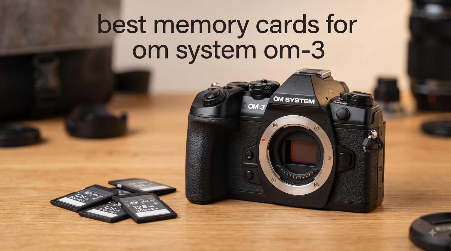 best memory cards for om system om-3
