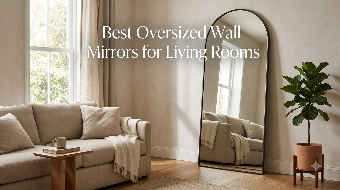 Best Oversized Wall Mirrors for Living Rooms