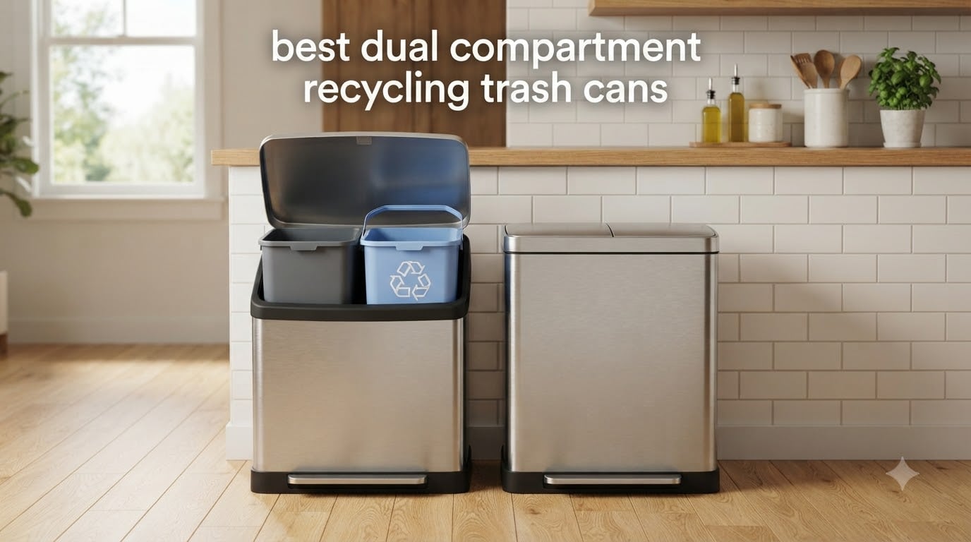 best dual compartment recycling trash cans