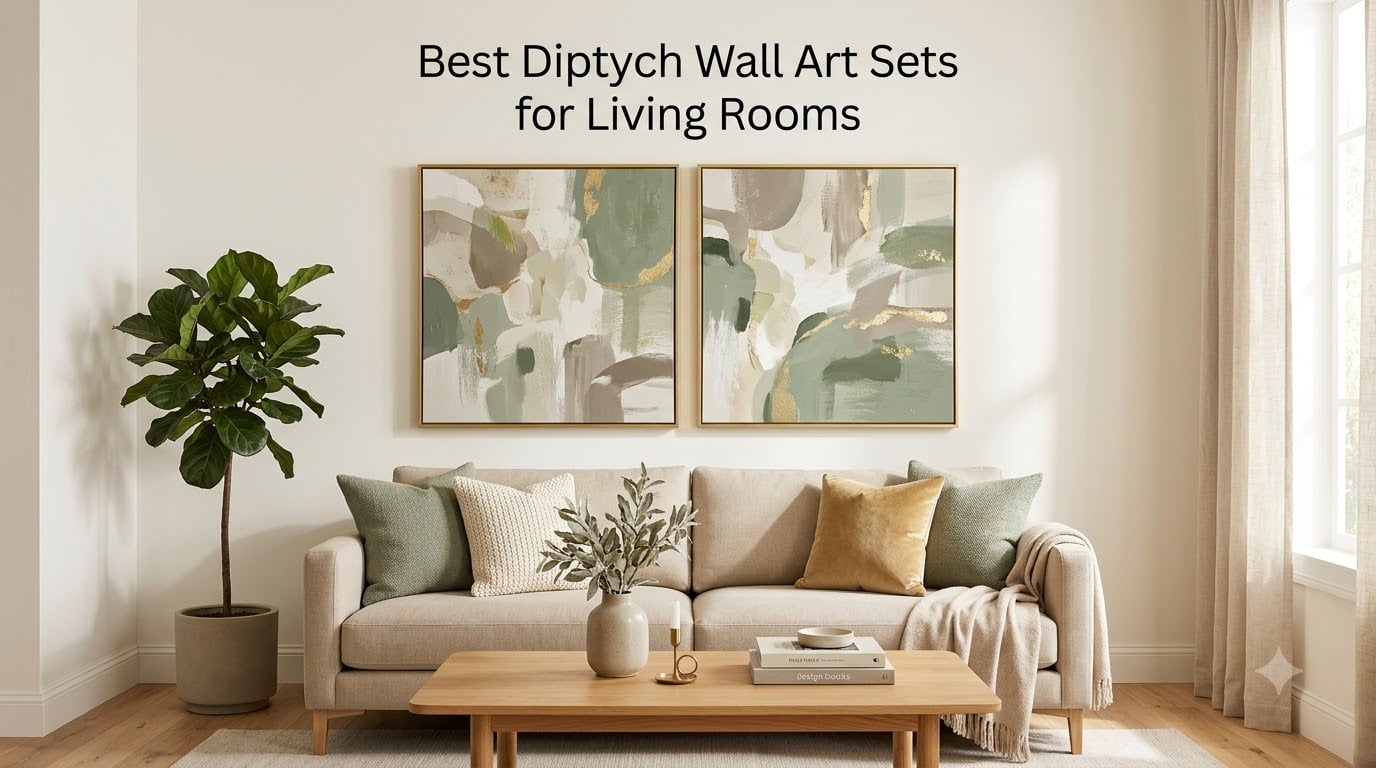 Best Diptych Wall Art Sets for Living Rooms