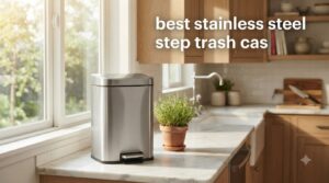 best stainless steel step trash cans
