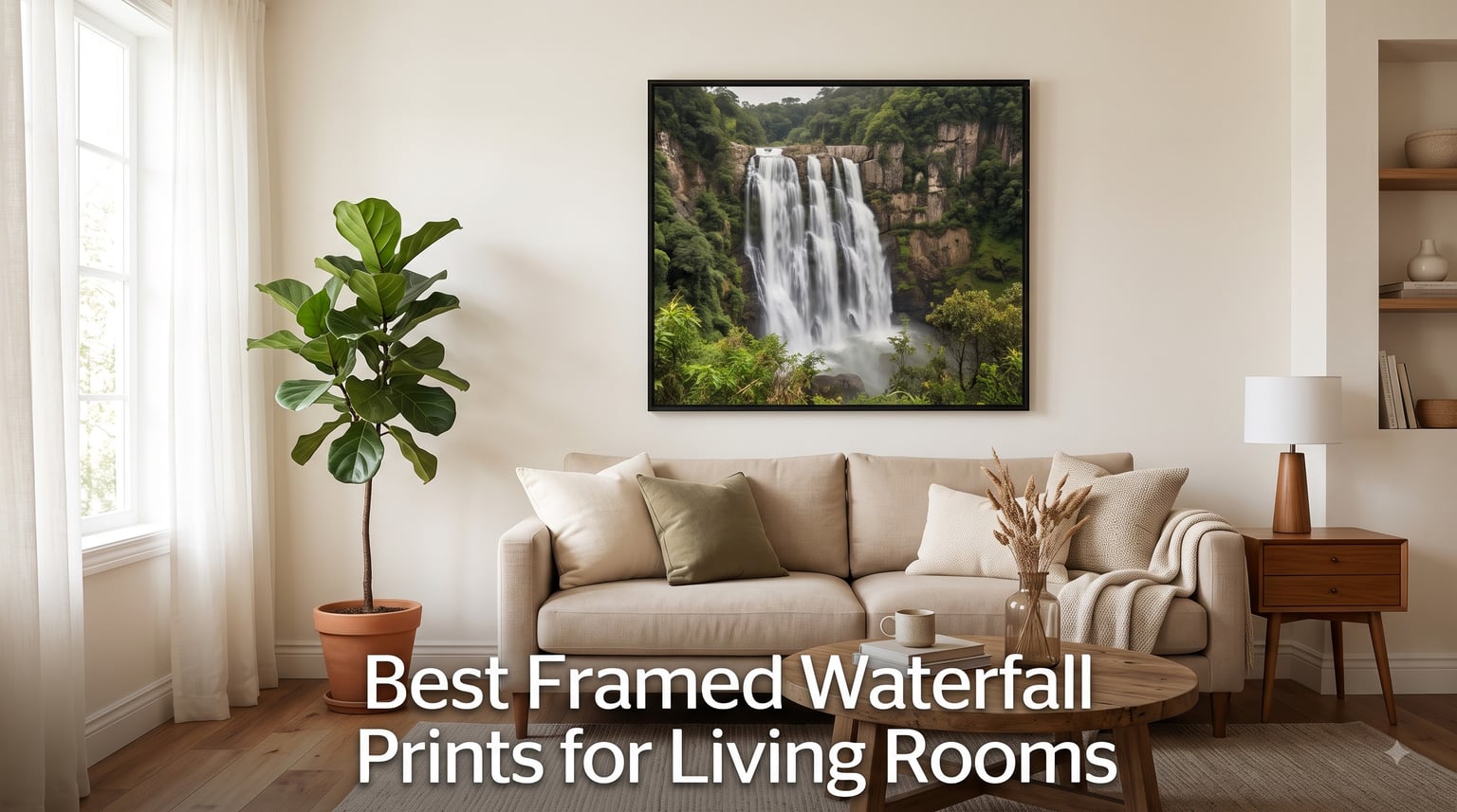 Best Framed Waterfall Prints for Living Rooms