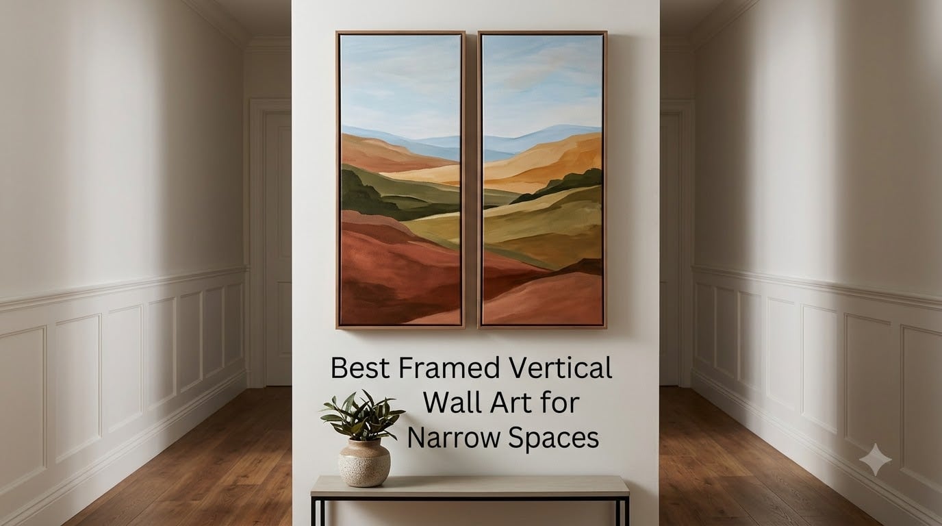 Best Framed Vertical Wall Art for Narrow Spaces