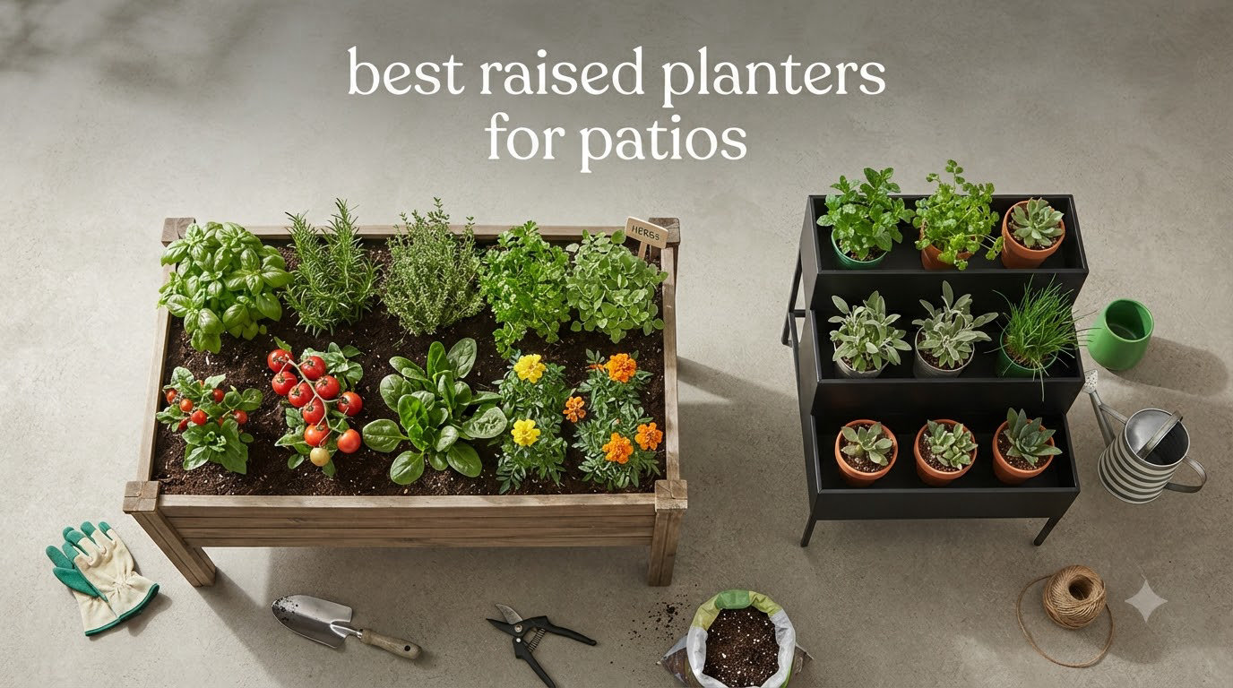best raised planters for patios