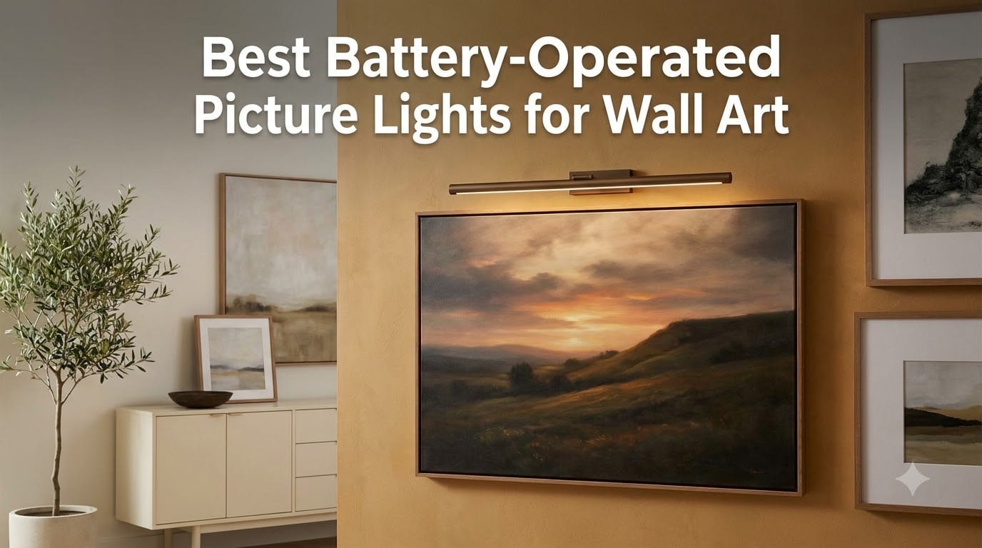 Best Battery-Operated Picture Lights for Wall Art