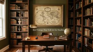 Best Vintage Map Wall Art for Studies