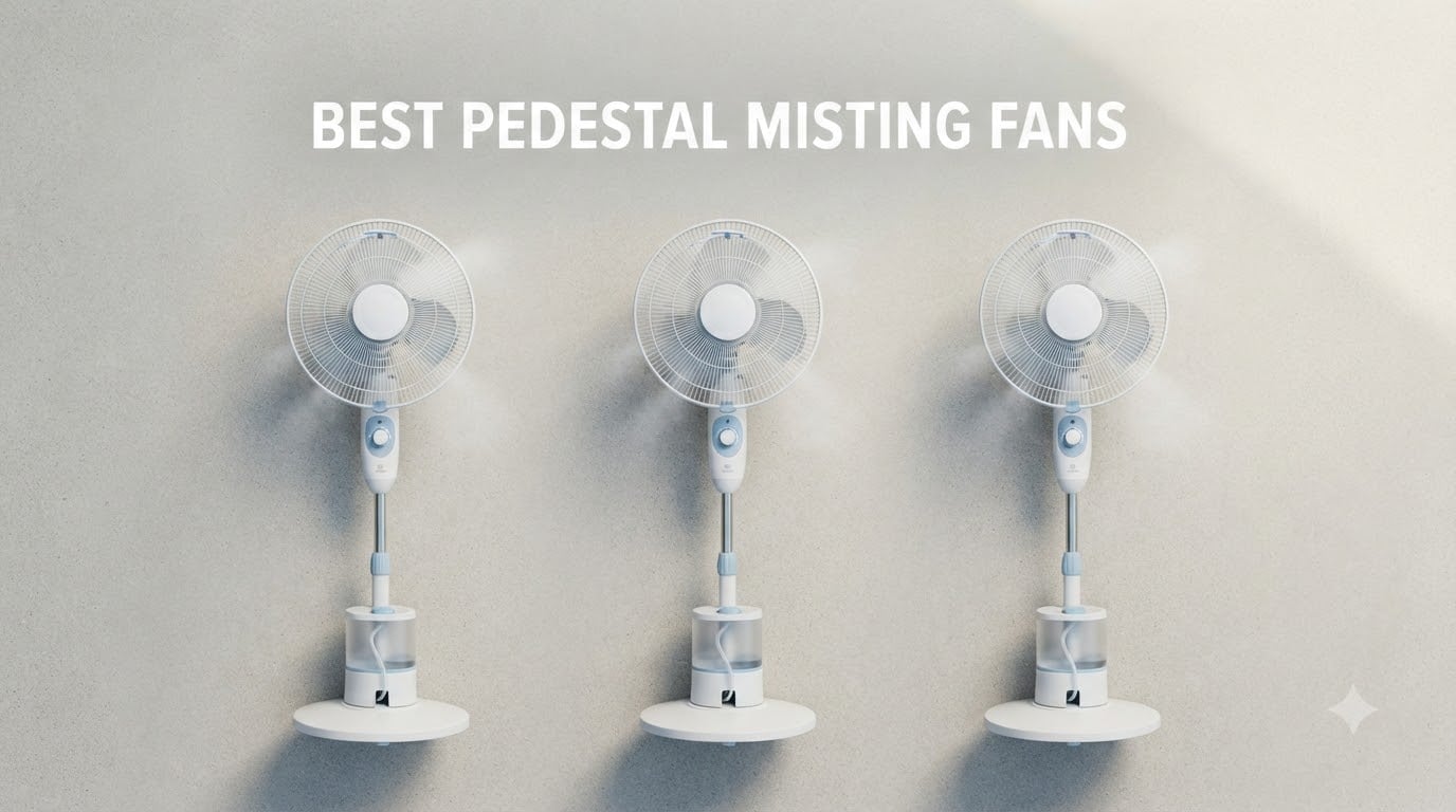 best pedestal misting fans