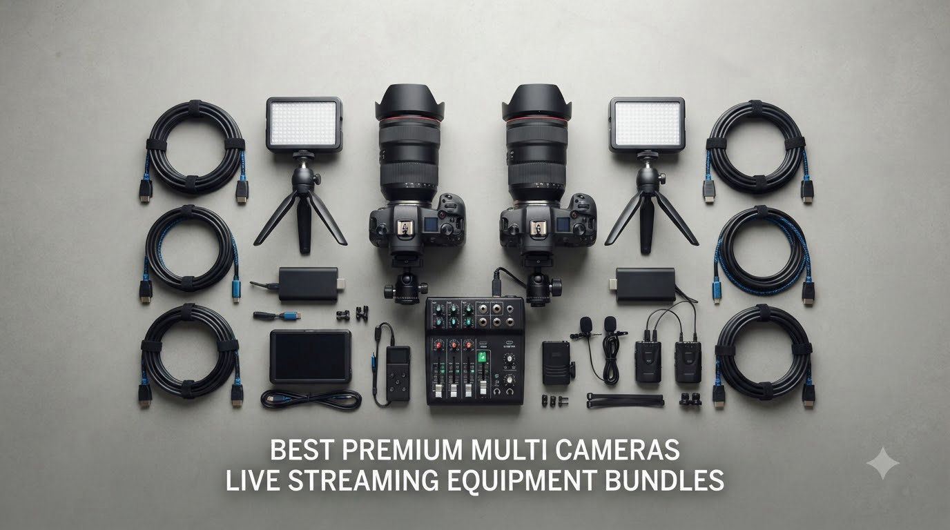 best premium multi cameras live streaming equipment bundles