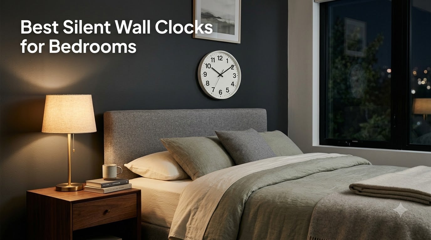 Best Silent Wall Clocks for Bedrooms