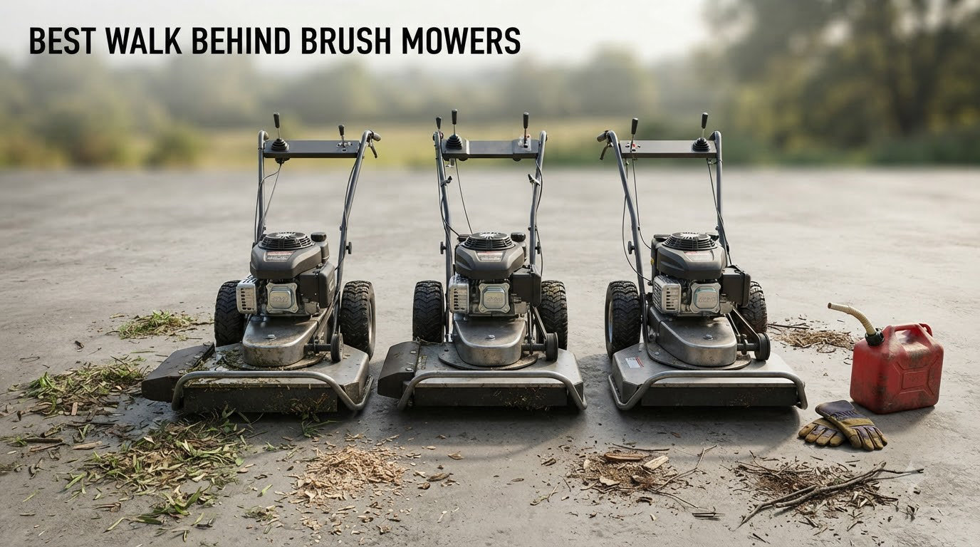 best walk behind brush mowers