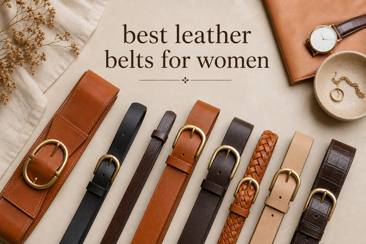 best leather belts for women