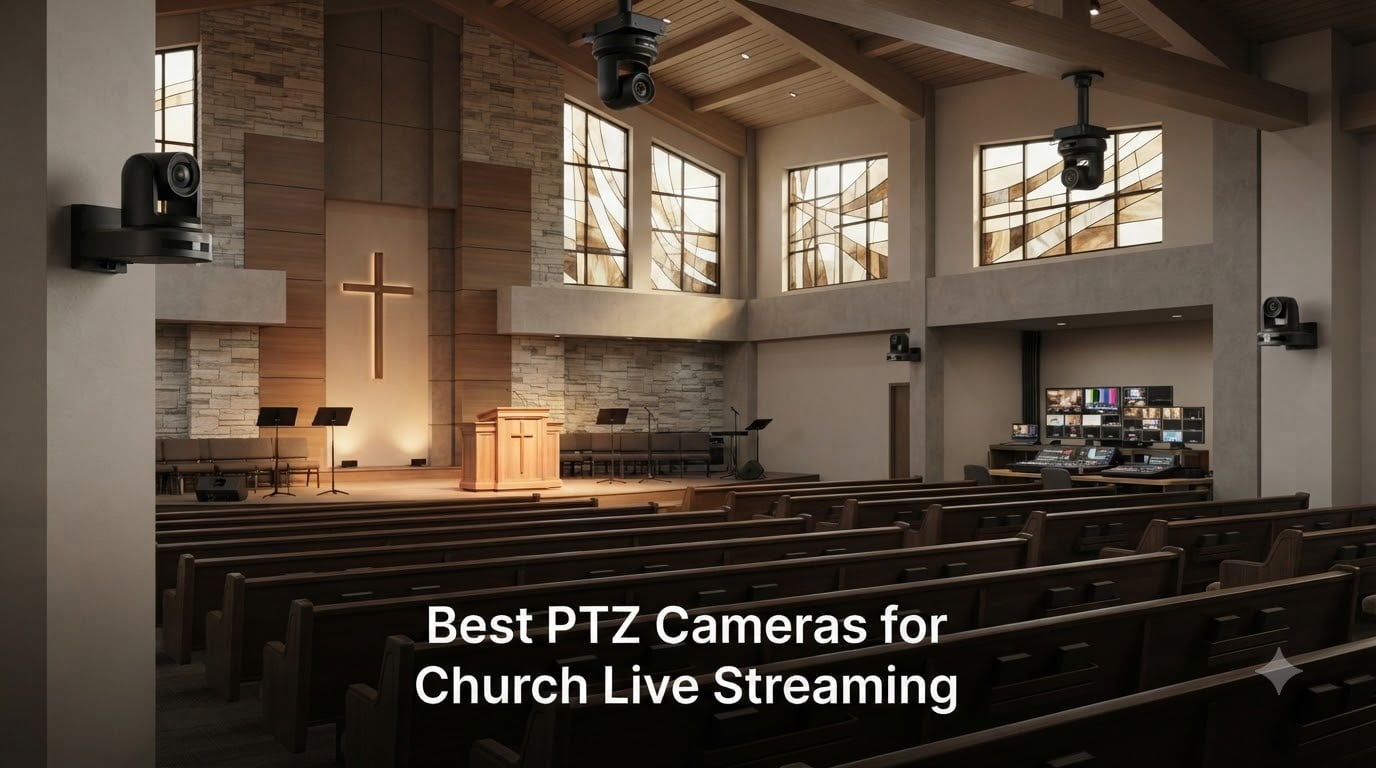 Best PTZ Cameras for Church Live Streaming