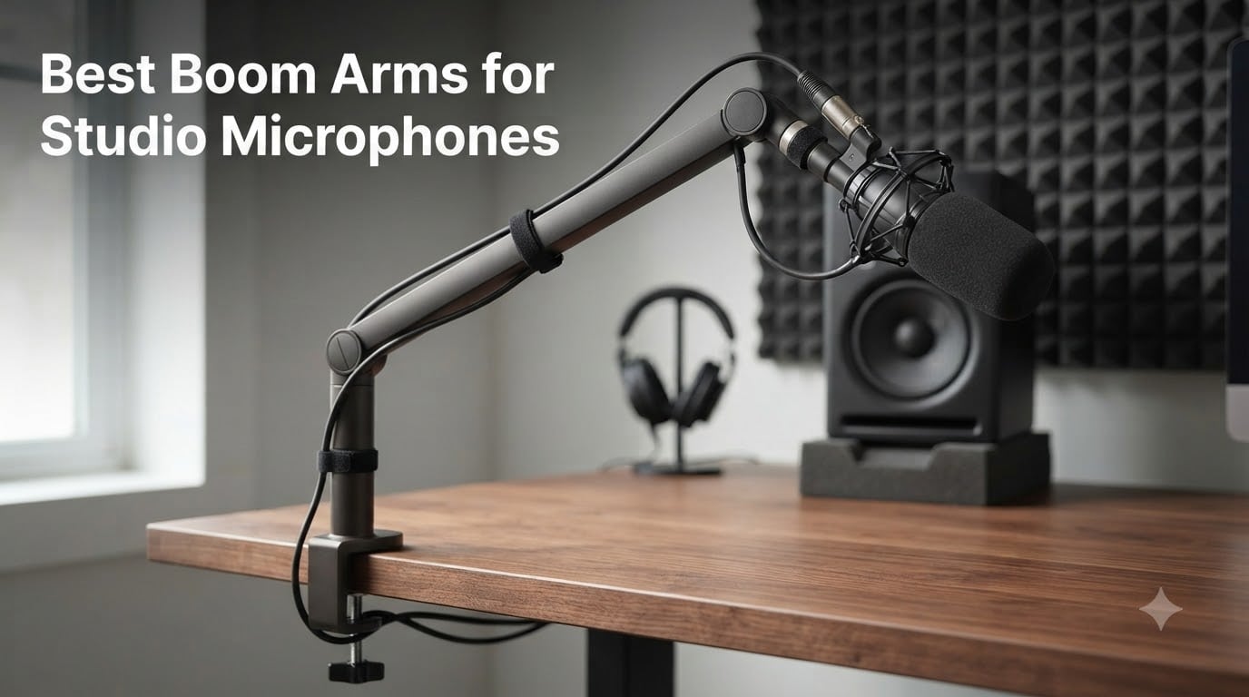 Best Boom Arms for Studio Microphones