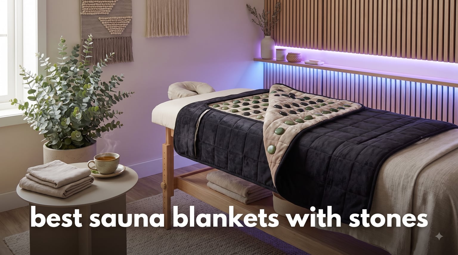 best sauna blankets with stones