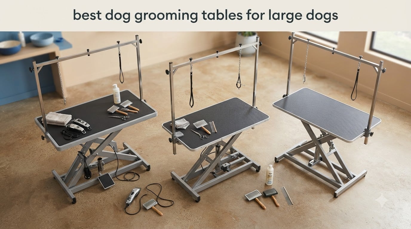 best dog grooming tables for large dogs