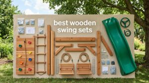 best wooden swing sets