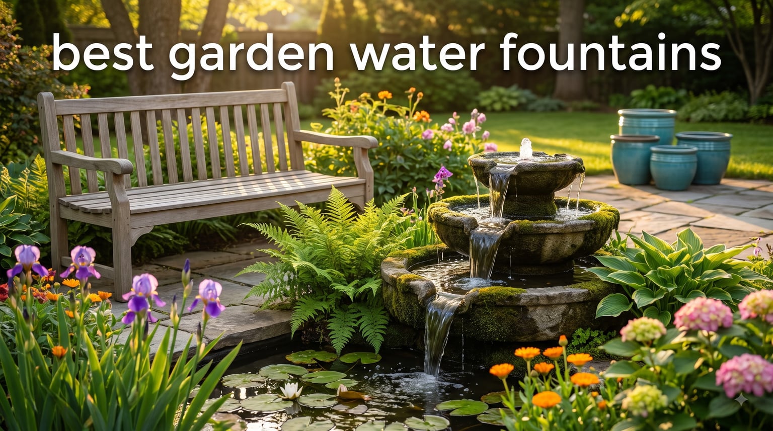 best garden water fountains