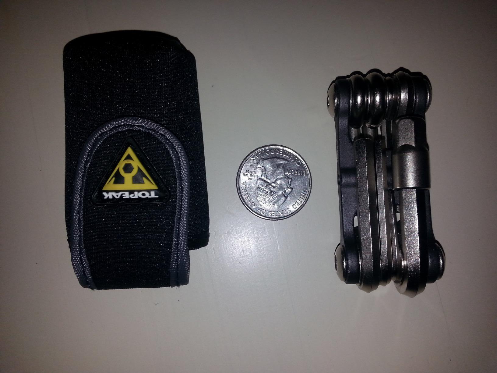Topeak The Mini 9-Function Bicycle Tool - TT2409 , Black/Silver, L x W x H 6.6 x 3.1 x 2cm / 2.6” x 1.2” x 0.8” customer photo 1