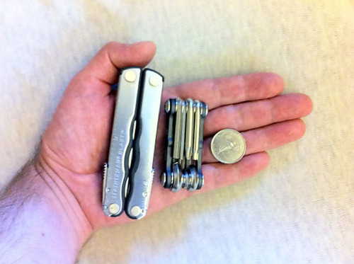 Topeak The Mini 9-Function Bicycle Tool - TT2409 , Black/Silver, L x W x H 6.6 x 3.1 x 2cm / 2.6” x 1.2” x 0.8” customer photo 2