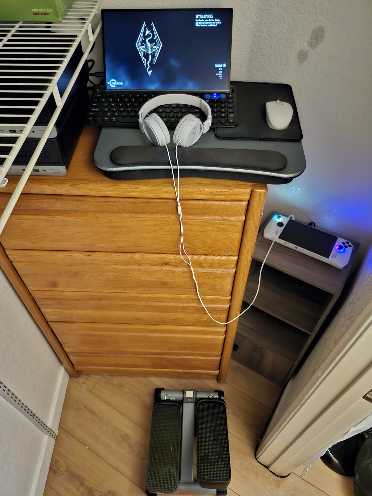 Sunny Health & Fitness Mini Stair Stepper w/Resistance Bands for Home Gym customer photo 2
