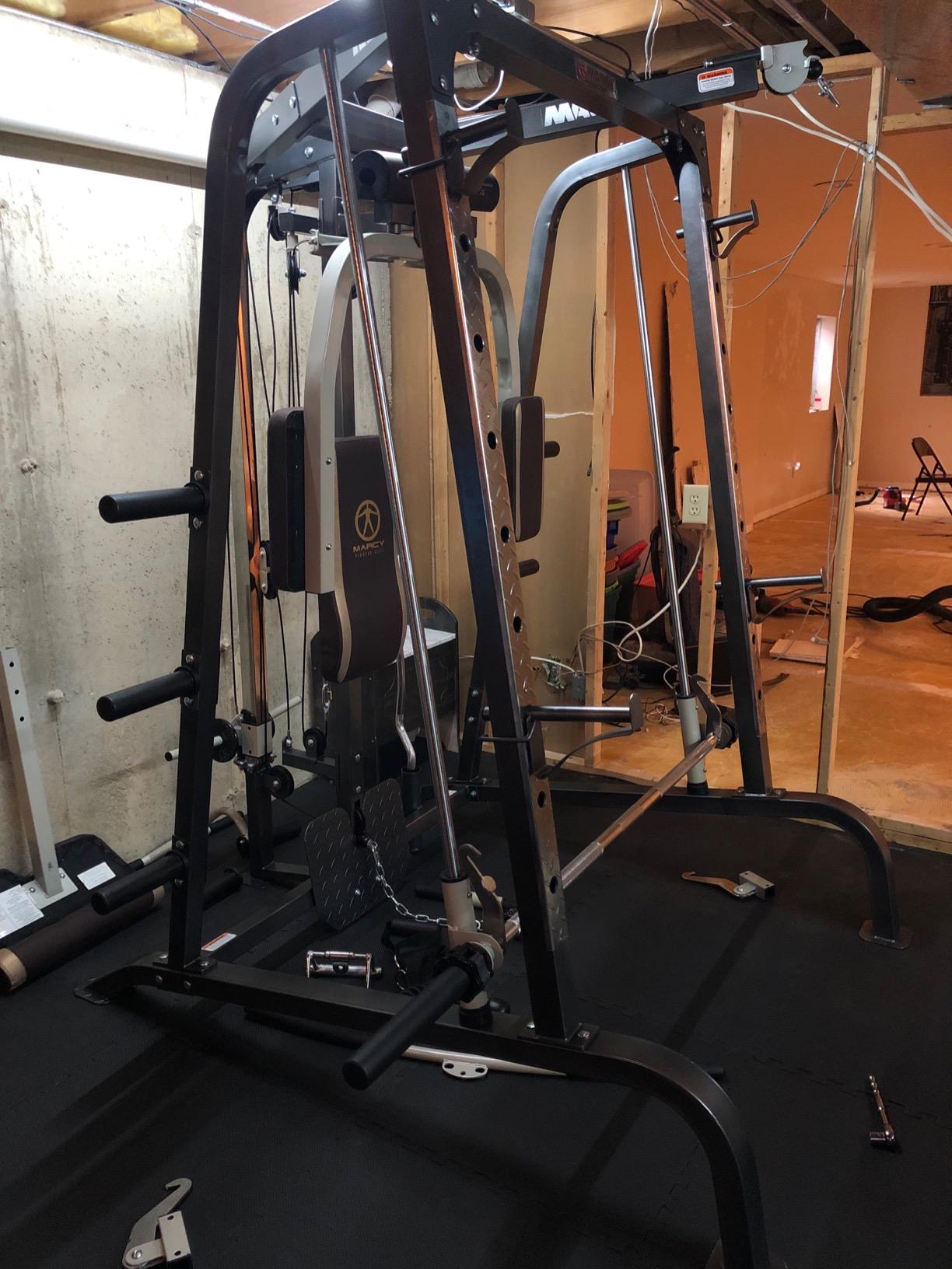 Marcy Smith Cage Workout Machine Full Body StrengthTraining Home Gym Equipment System with Leg Developer, Press Bar, PEC Deck, and Squat Rack customer photo 2