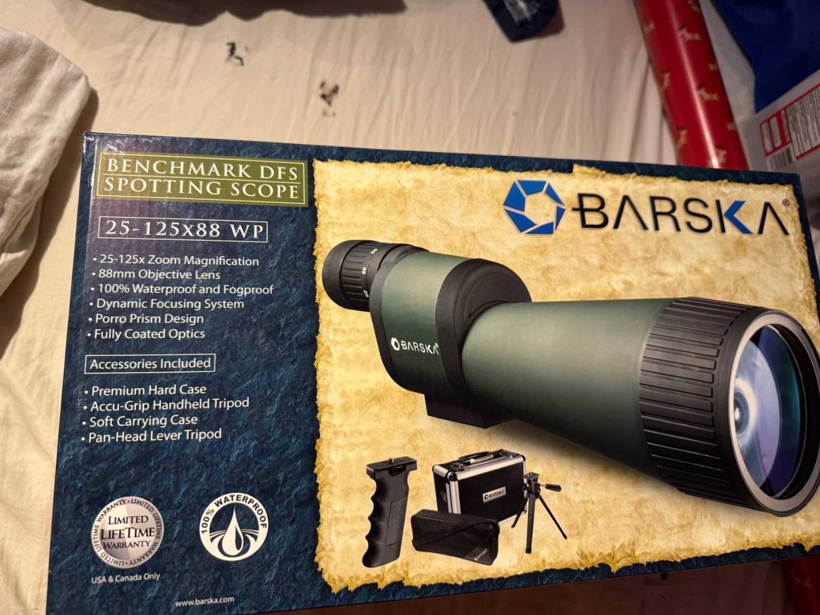 Barska Benchmark Waterproof Straight Spotting Scope with High Zoom Power, Objective Focus, Carrying Case & Tripod for Hunting Birding Target Shooting customer photo 1