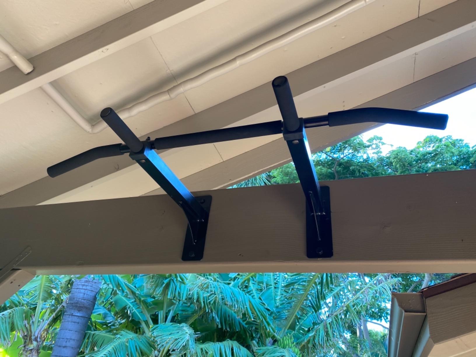 Wall Mount Pull Up Bar with Extra Clearance, Fits 16