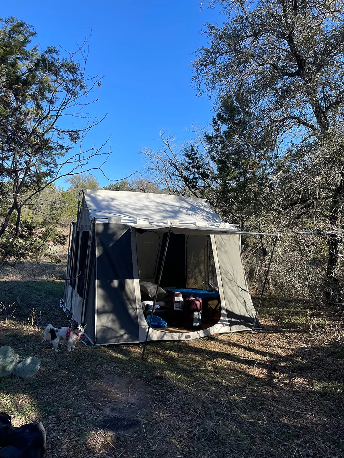 12x9 Canvas Cabin Camping Tent customer photo 2