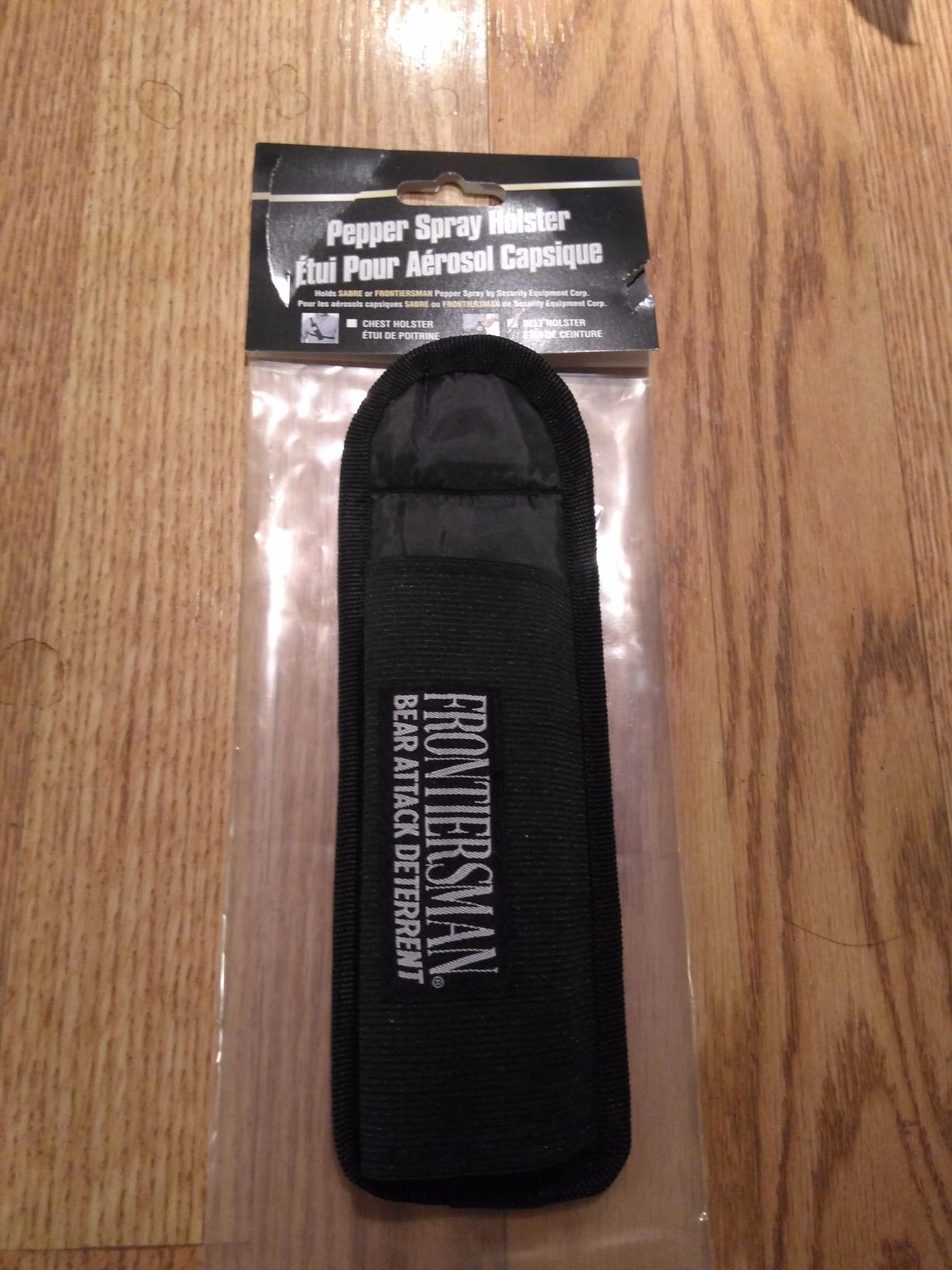 Sabre Frontiersman Bear Spray Holster for 7.9 & 9.2 Oz. Canisters, Nylon Chest, Belt, Waist, & 3-in-1 Options Available, Adjustable Straps, Strong Elastic Prevents Canister Loss, Hook & Loop Design customer photo 2