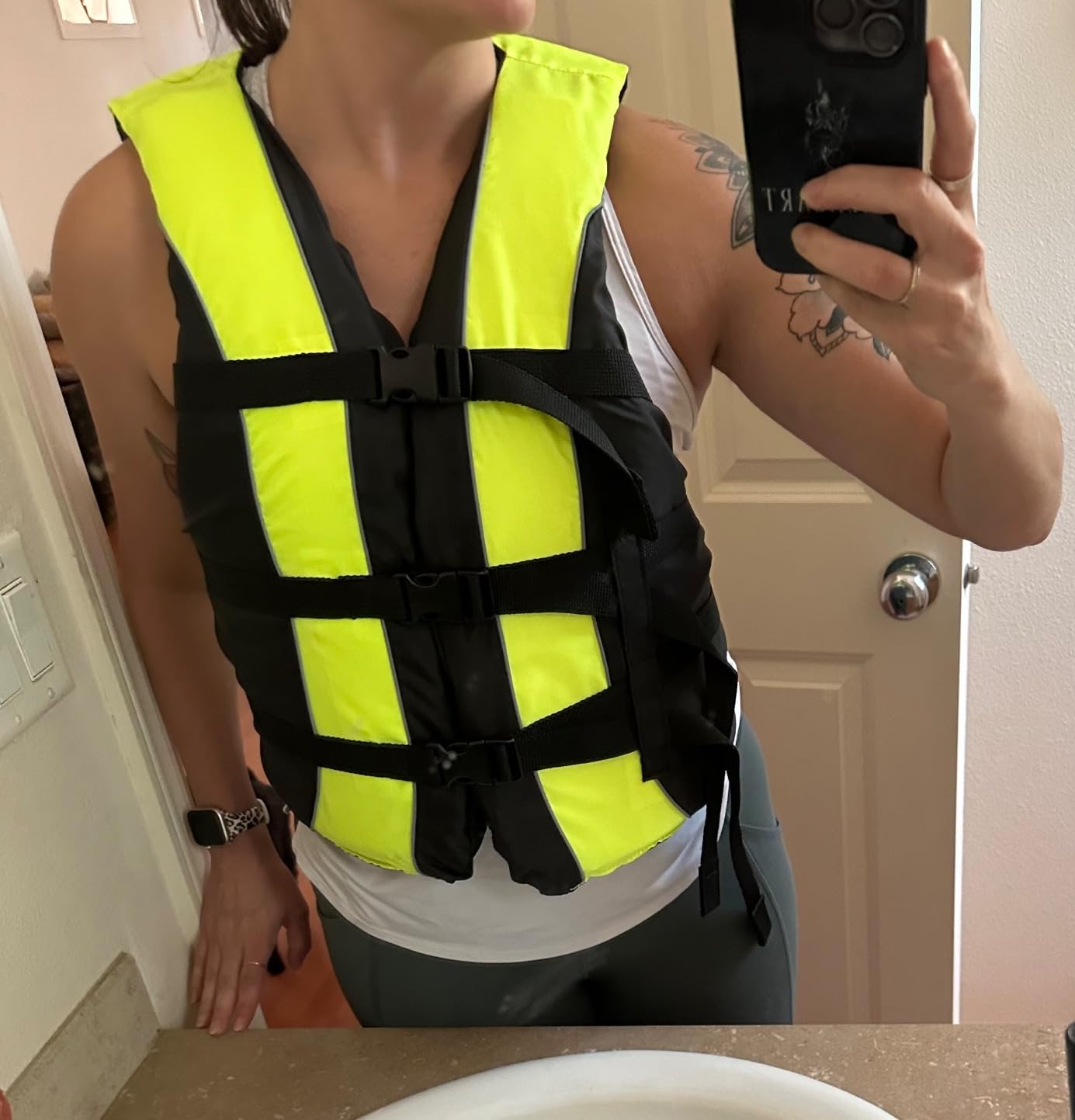 Hardcore Life Jacket Paddle Vest; Coast Guard Approved Type III PFD Life Vest Flotation Device; Jet ski, Wakeboard, Kayak; Ideal Extra Life Jacket for Your Pontoon Boat customer photo 1