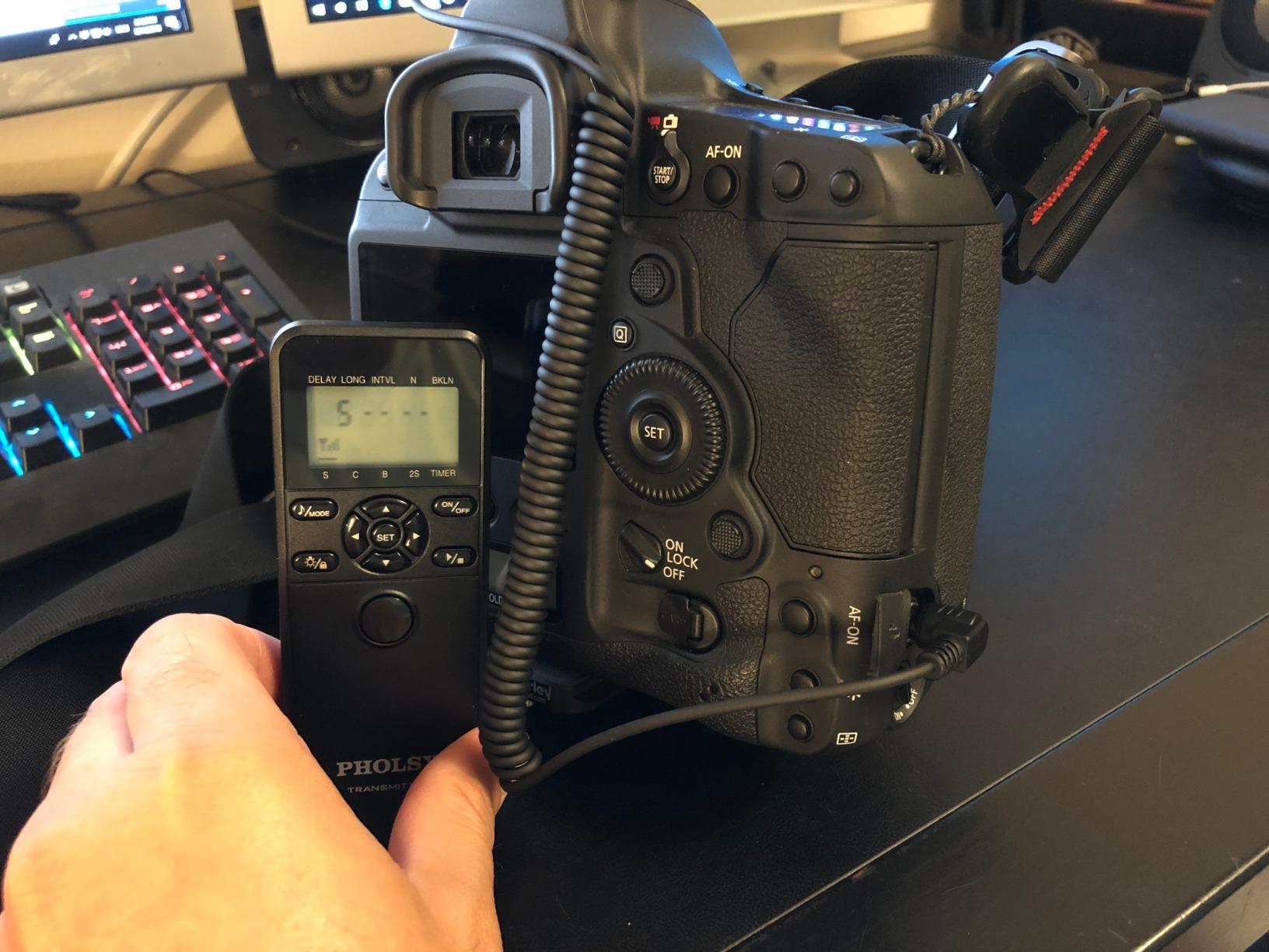 PHOLSY Wireless Timer for Canon Olympus Fuji Camera Remote Control with HDR customer photo 1