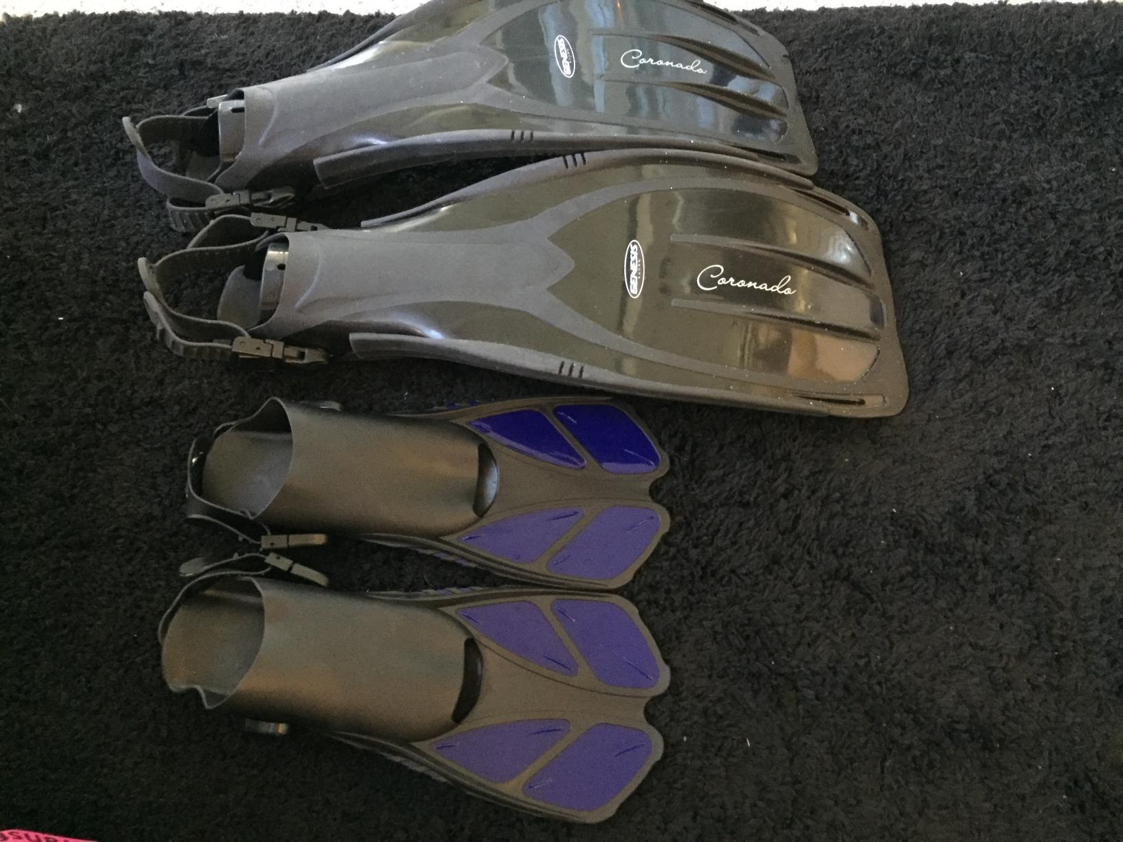 CAPAS Snorkel Fins, Travel Size Short Flippers for Snorkeling Swimming customer photo 1