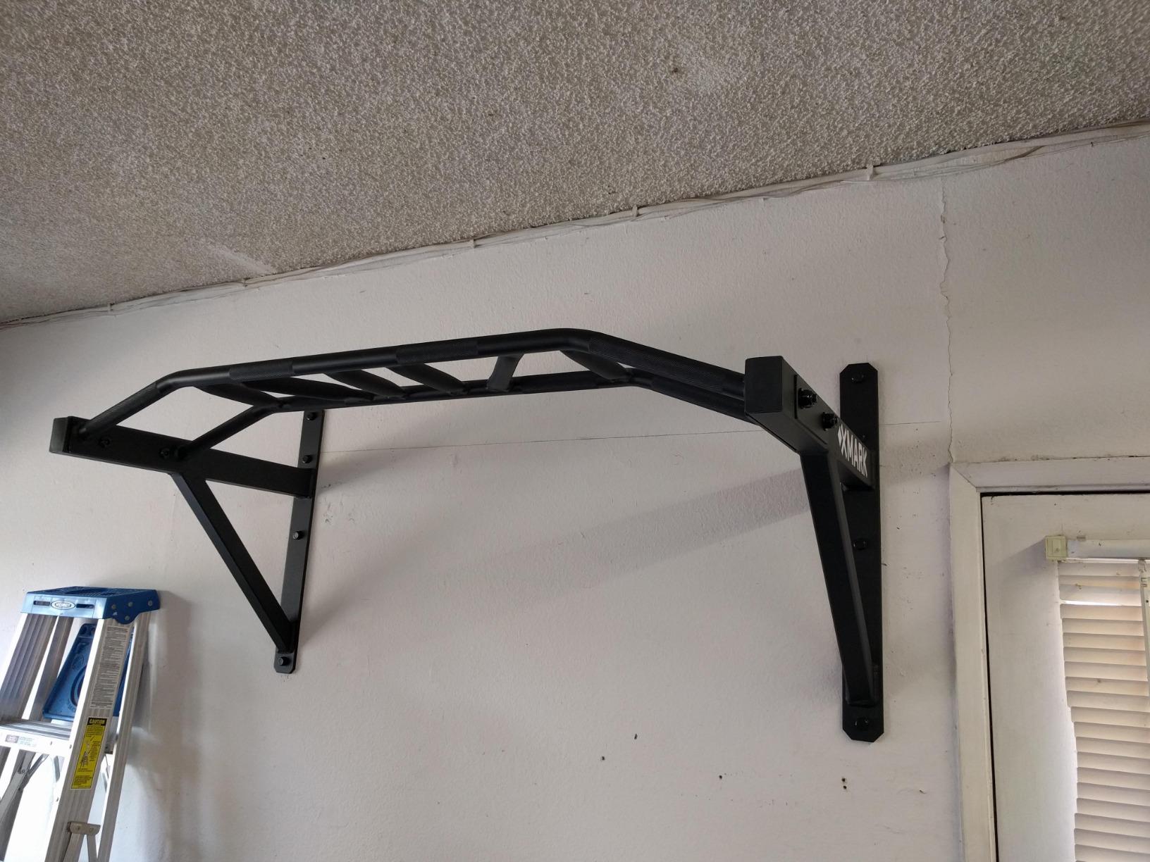 XMARK Commercial Wall Mounted Multi Grip Pull Up Bar Ranked Number 1 Men’s Health customer photo 2