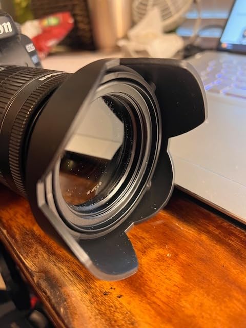 77mm Lens Hood Set, Collapsible Rubber Lens Hood with Filter Thread + Reversible Tulip Flower Lens Hood + Center Pinch Lens Cap + Microfiber Lens Cleaning Cloth customer photo 1