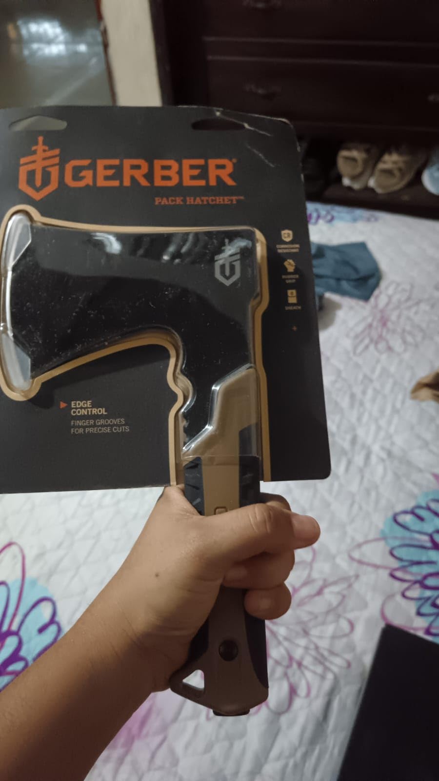 Gerber Pack Hatchet & Sheath, Mini Axe for Camping, 3.5