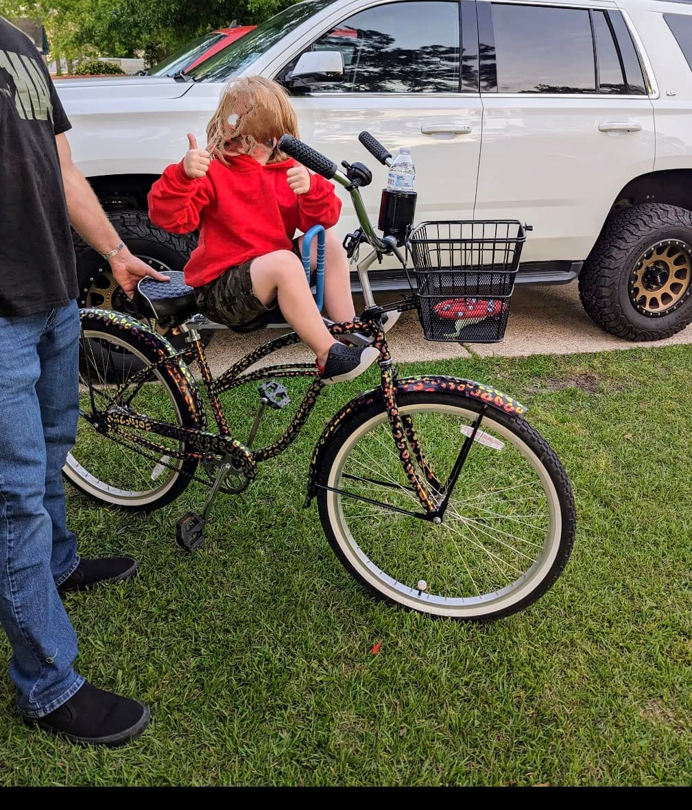 UrRider Child Bike Seat, Front Mount Kids Bike Seat,Fit Mountain Bikes, Cruiser Bikes, Folding Bikes, Ultra Light,Portable, Tool-Free, Quick-Release,Toddler Bike Seat for 2-6 Years(up to 60lbs) customer photo 2