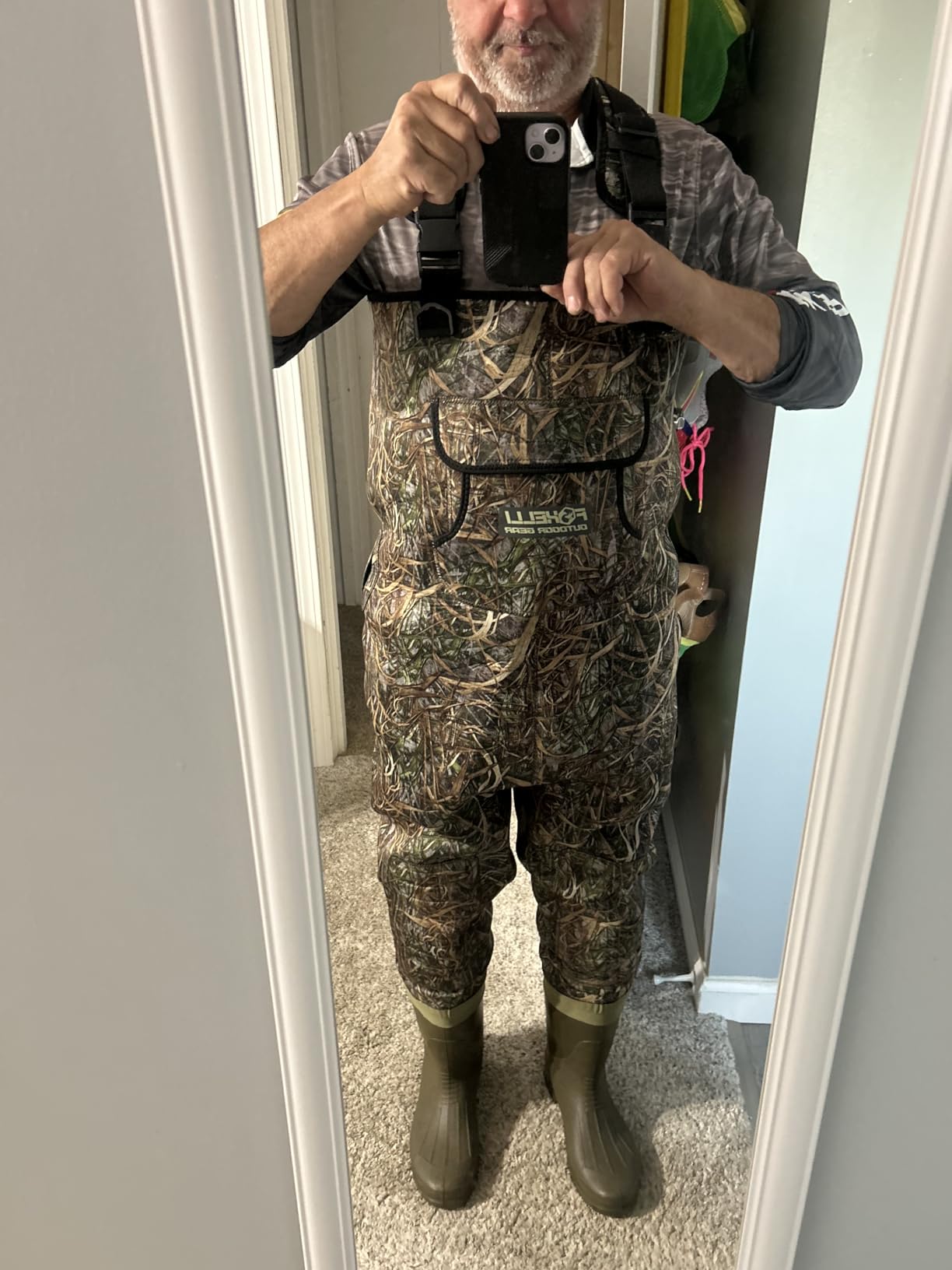 Foxelli Chest Waders, Waterproof 4mm Neoprene Hunting & Fishing Waders for Men & Women with Boots customer photo 2