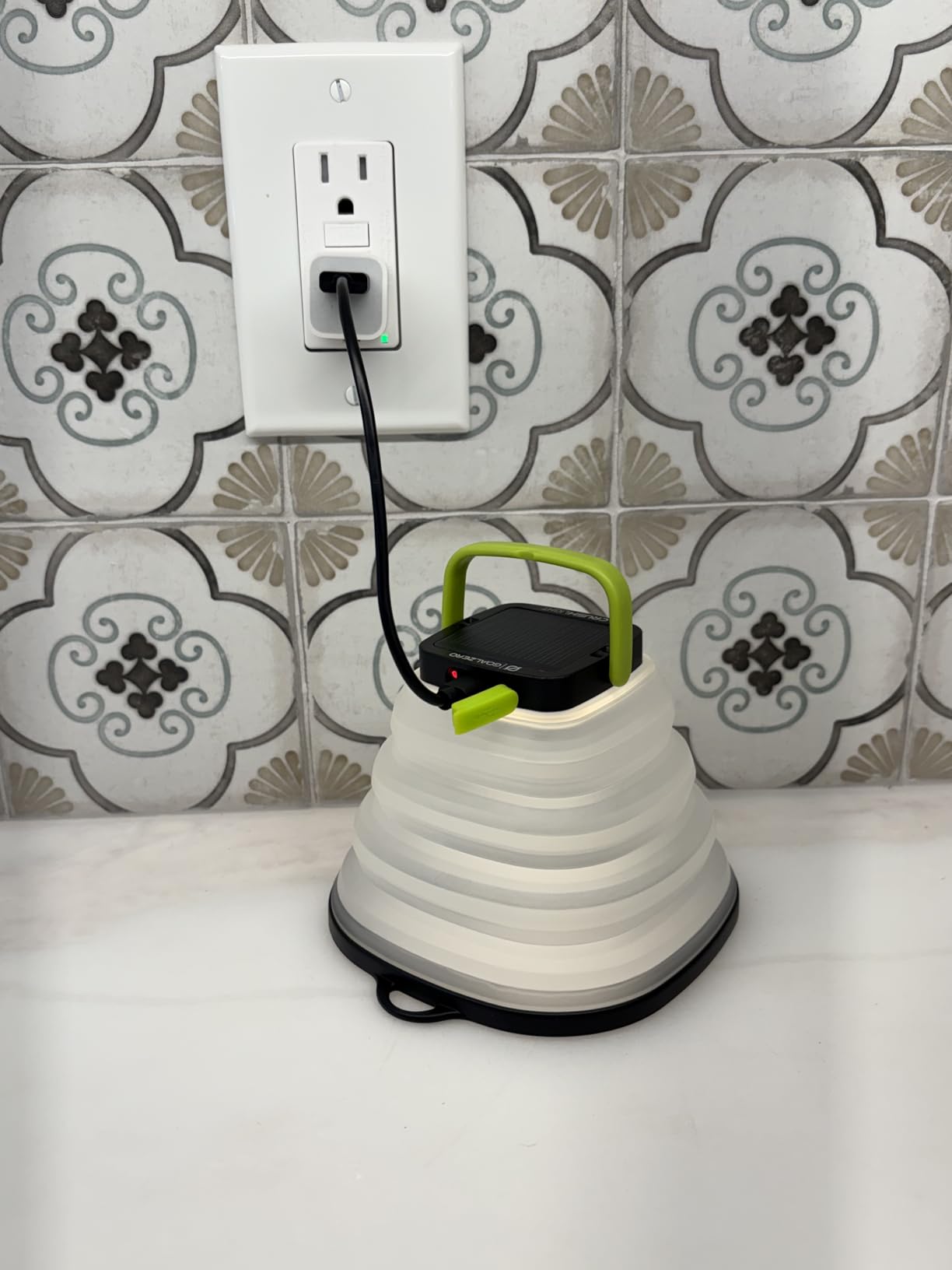 Goal Zero Crush Light Chroma Lantern Collapsible Solar Lantern 3 White Plus Multicolour Fade Plus 6 Colour Modes Turn Campsite Into A Party Built-in Solar Panel Or Charge from Any USB Port,Black customer photo 1