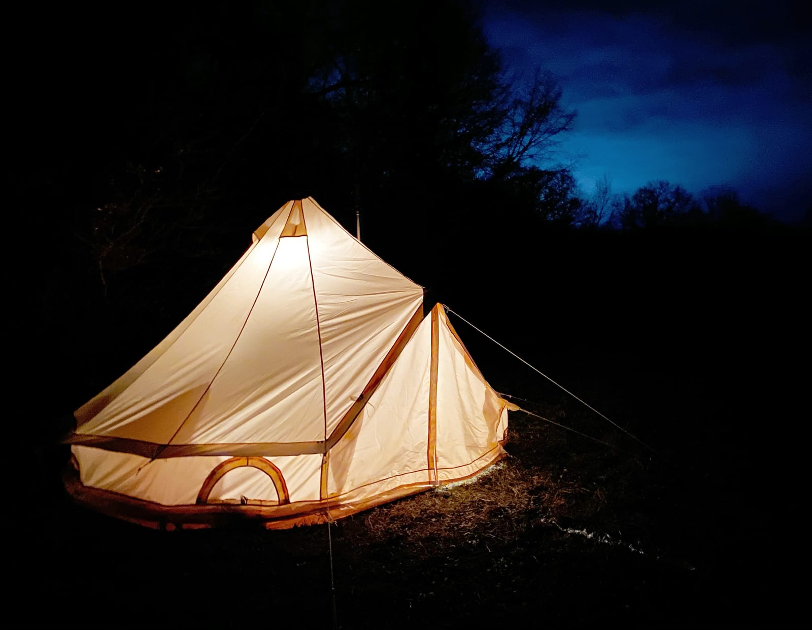 PlayDo Waterproof 4 Season Cotton Canvas Hot Tent Bell Wall Tent Yurt Tent with Stove Jack Hole for Outdoor Family Camping customer photo 2