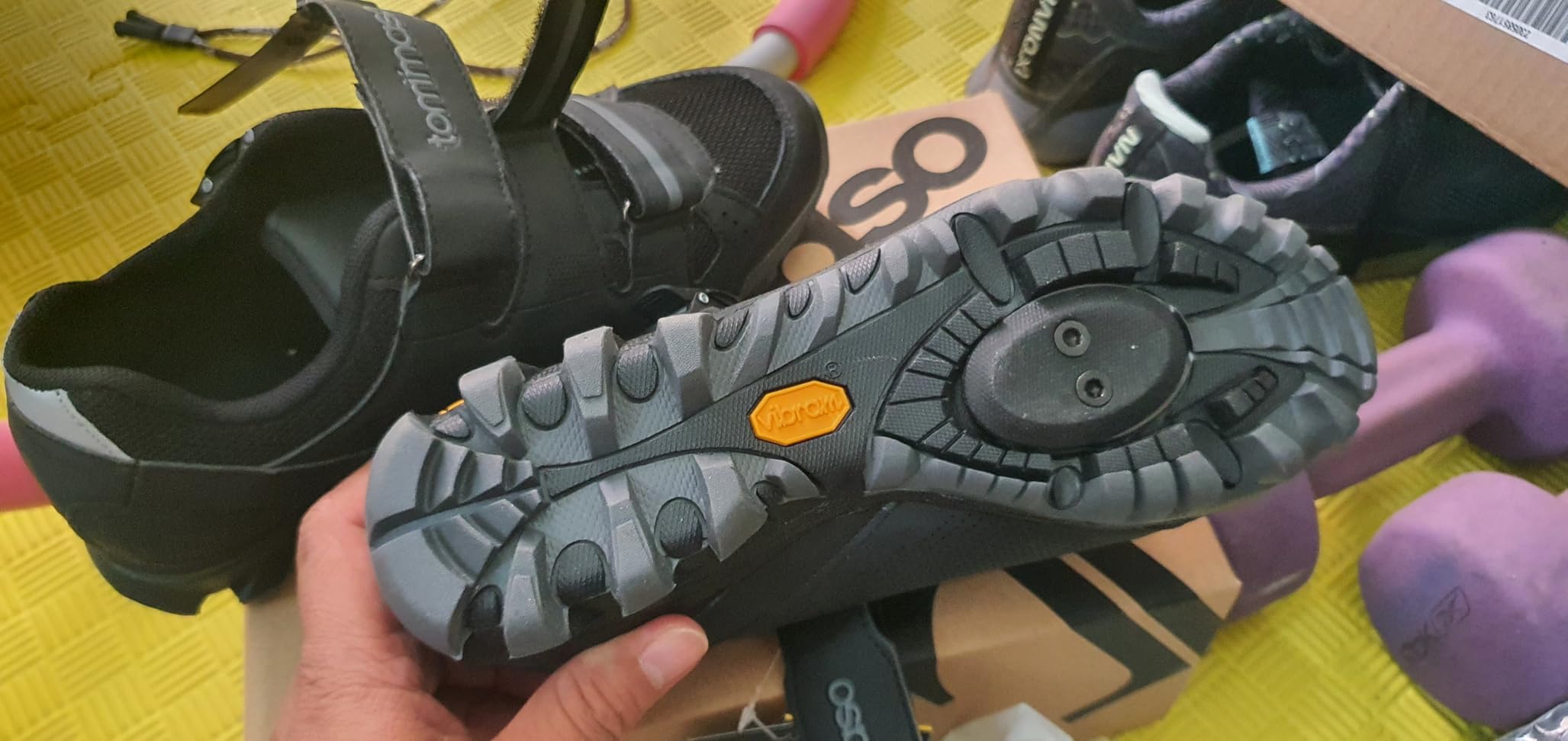 Tommaso Mens Cycling Shoes – SPD Compatible Outdoor, MTB, Gravel & Mountain Bike Shoes – Walkable Design – Cleats Not Included customer photo 2
