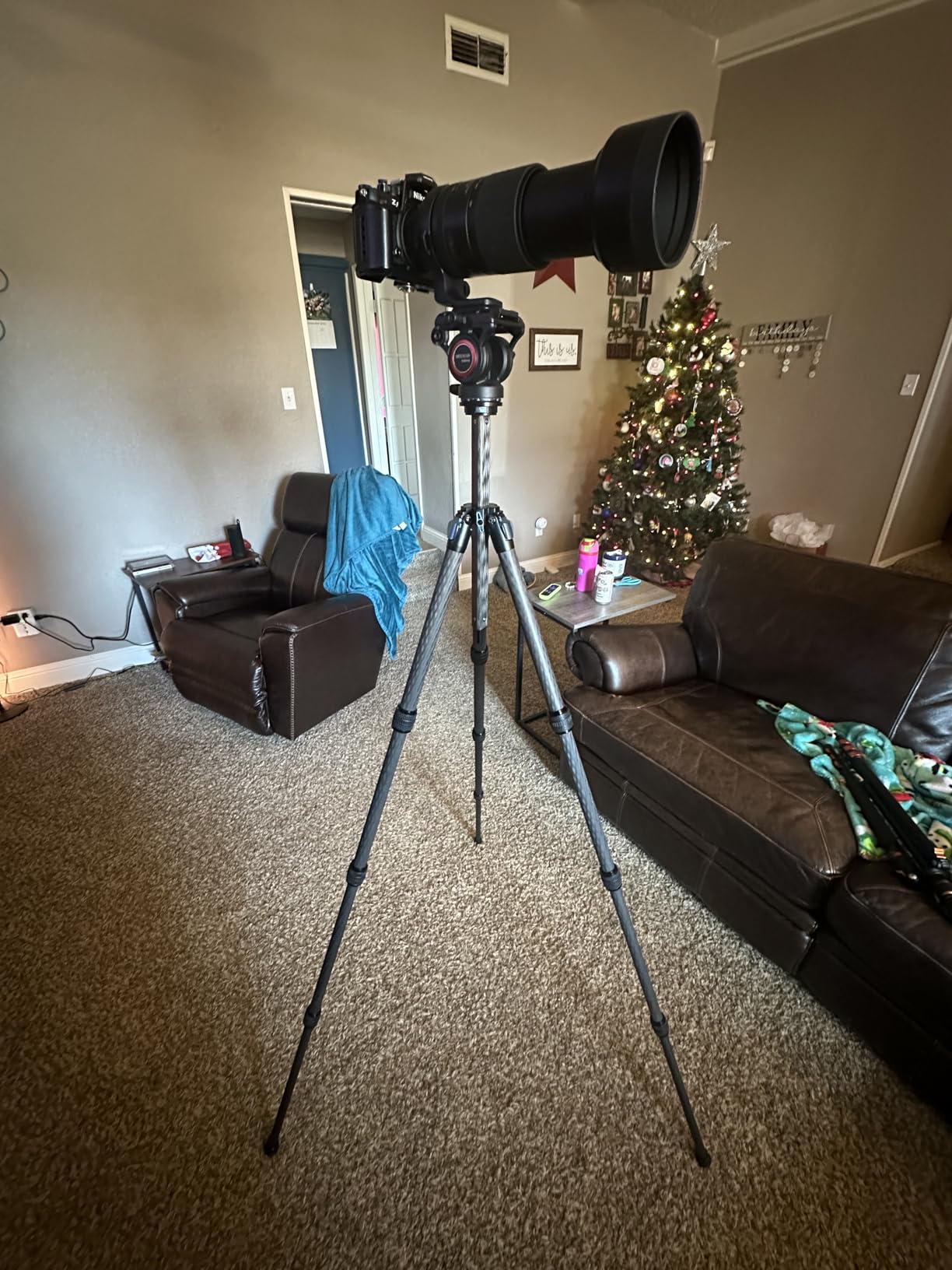 SIRUI AM-124 Carbon Fiber Travel Tripod, Triangular Center Column customer photo 2
