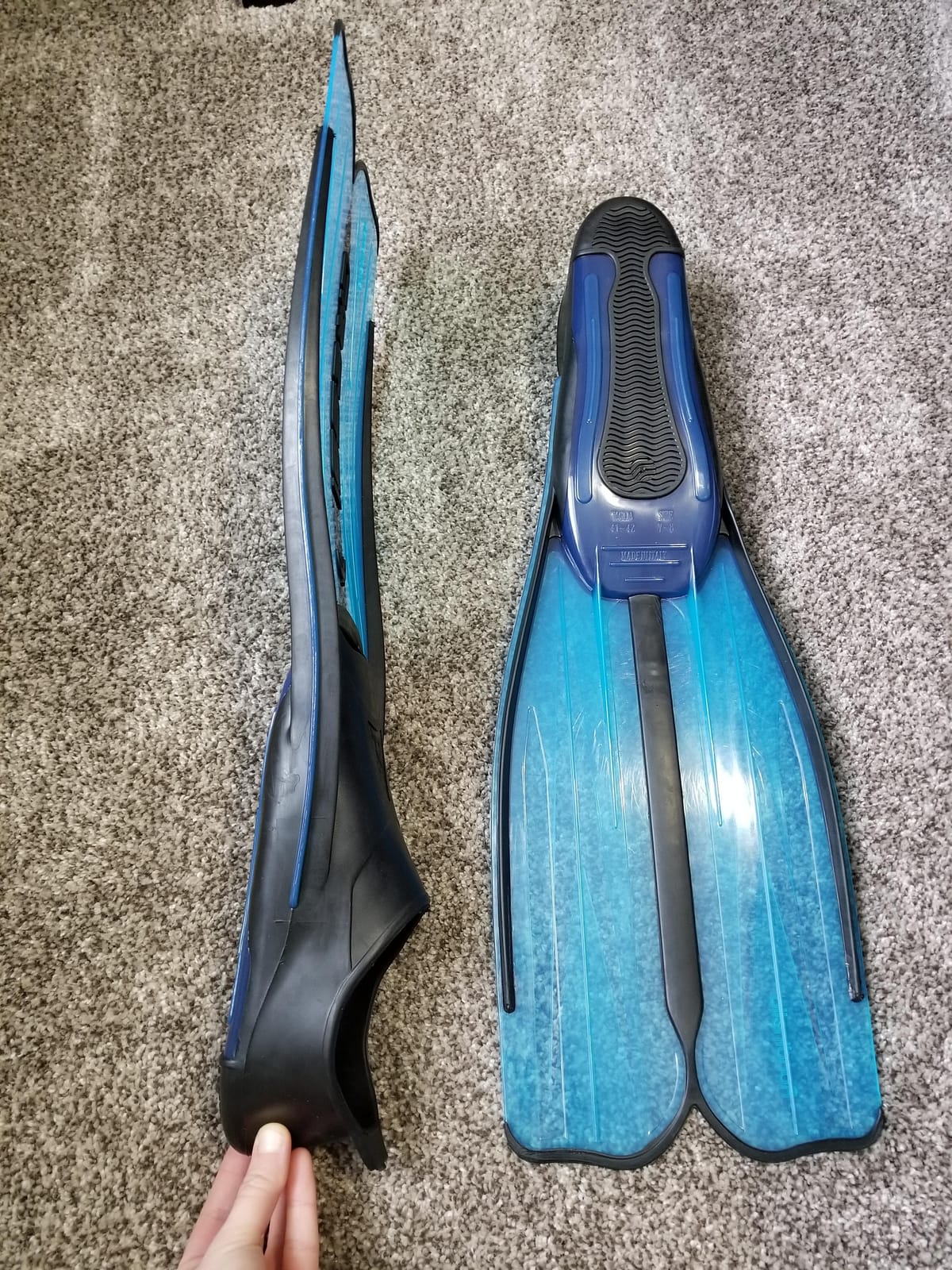 Cressi Adult Snorkeling Full Foot Pocket Fins, Good Thrust, Light Fin, Rondinella: Designed and Made in Italy customer photo 2