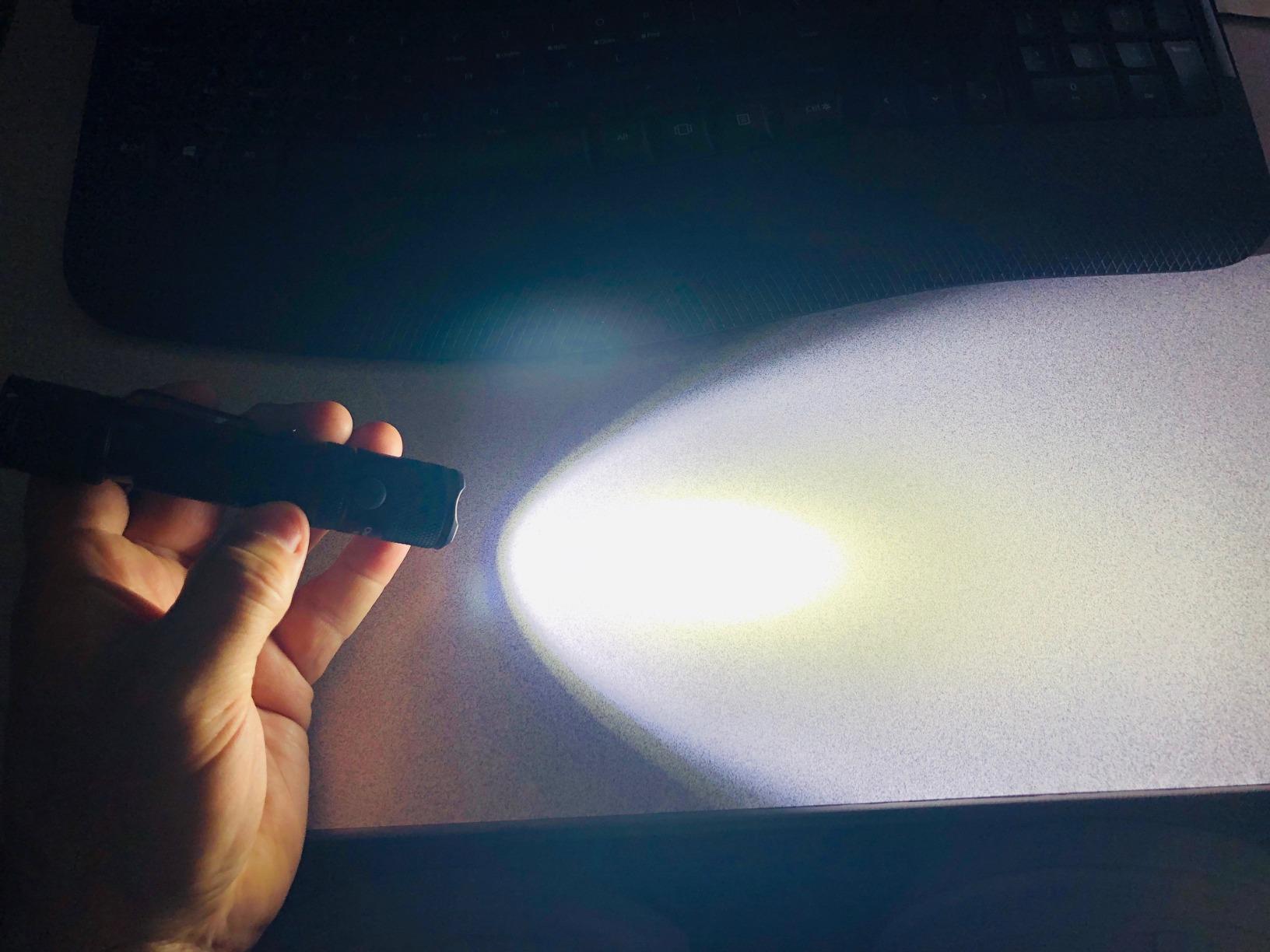 PowerTac M5-G3 2030 Lumens Rechargeable Tactical Flashlight, 330M Throw with Magnetic Charging and Dual Switch customer photo 1