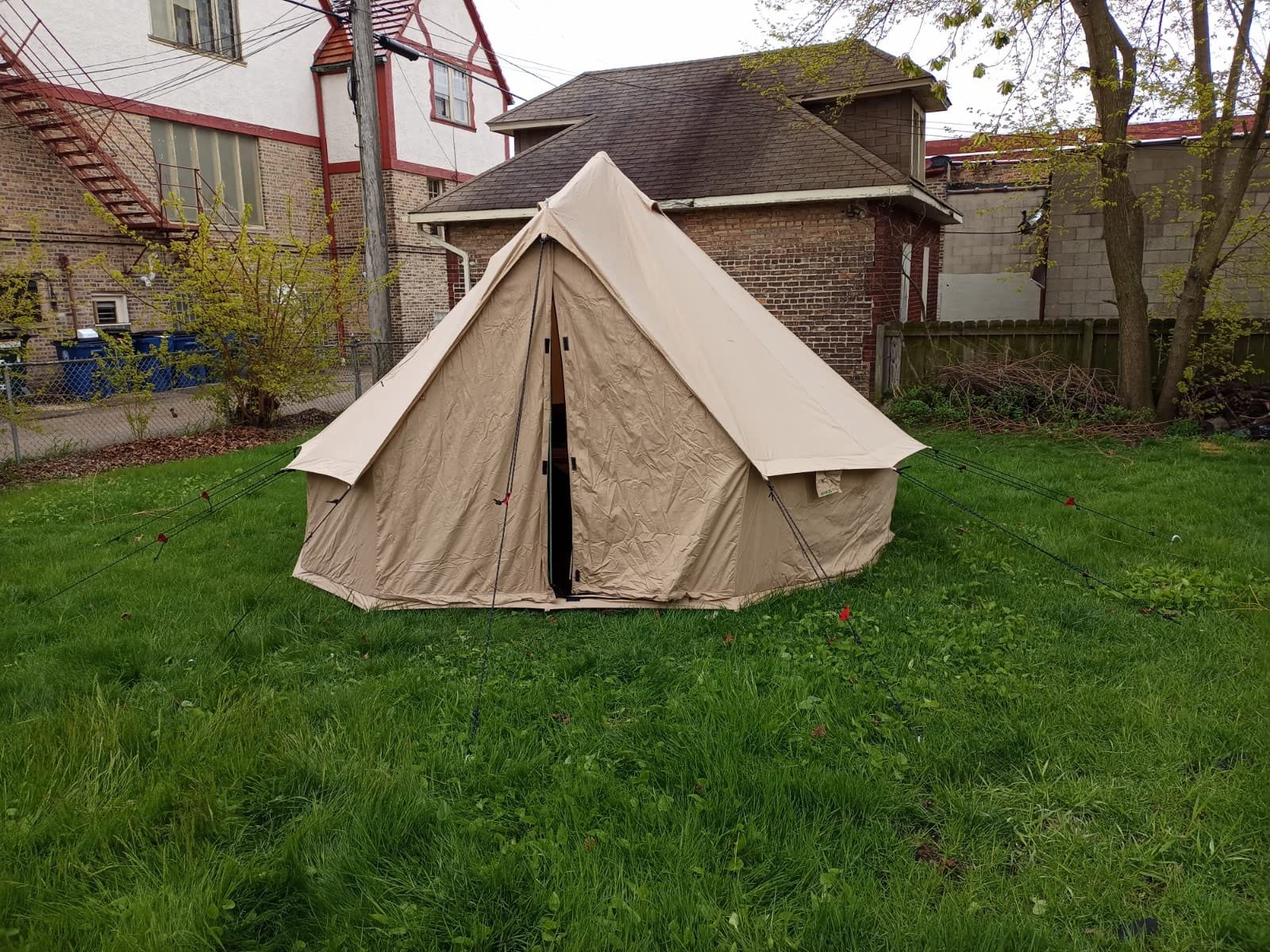 WHITEDUCK Regatta Canvas Bell Tent w/Stove Jack, Water Repellent, Yurt customer photo 2