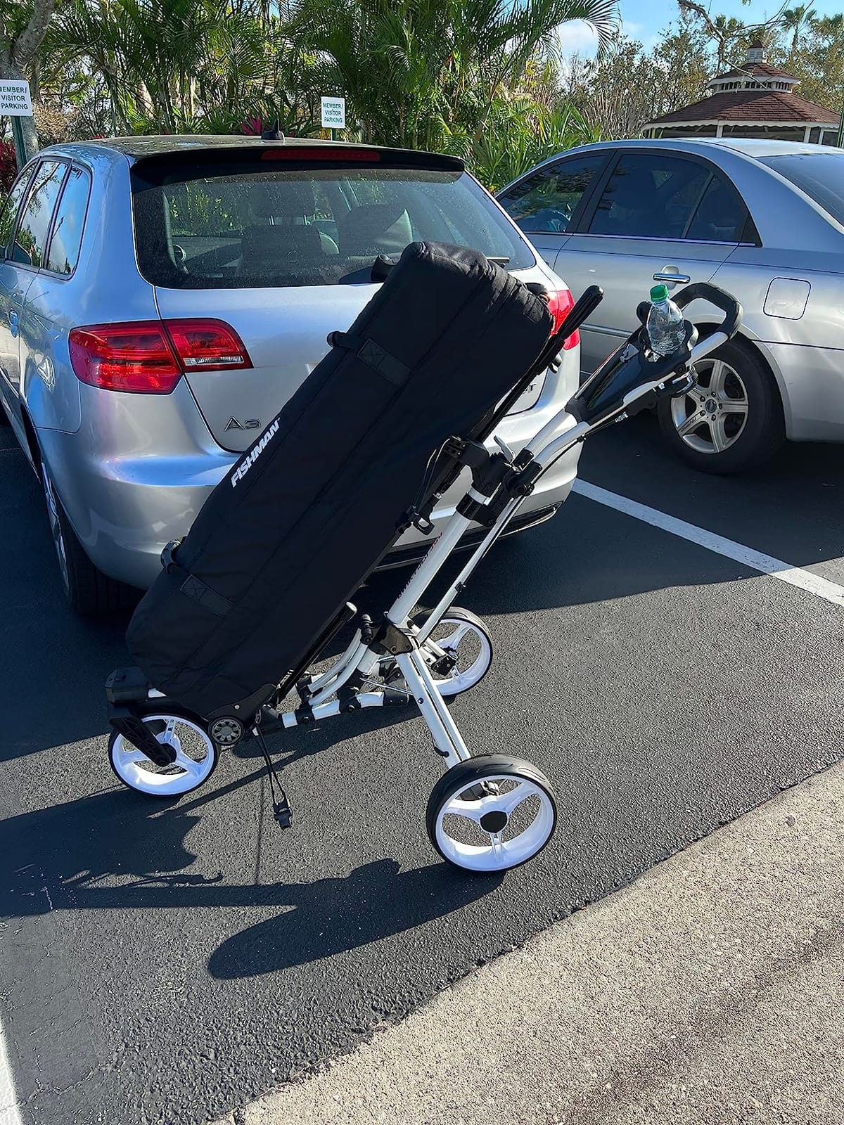 Qwik-Fold - 3-Wheel Golf Push Cart - 360° Swivel Wheel customer photo 1