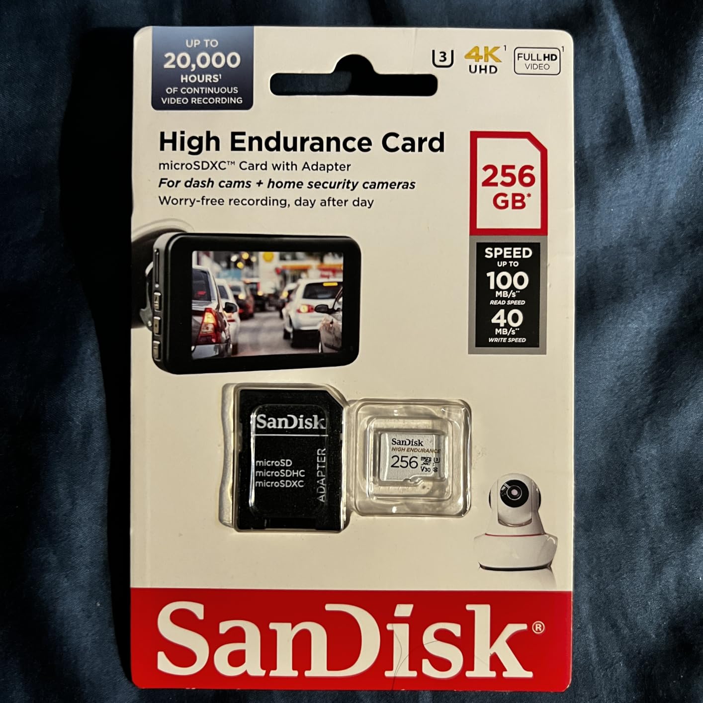 SANDISK 32GB High Endurance Video microSDHC Card with Adapter for dash cam and home monitoring systems - C10, U3, V30, 4K UHD, Micro SD Card - SDSQQNR-032G-GN6IA customer photo 2